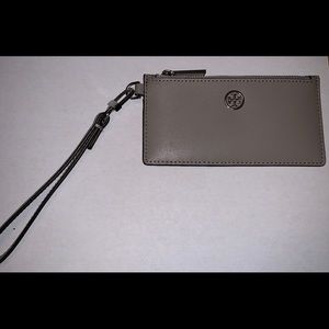 Tory Burch Parker Leather Zip Card Case